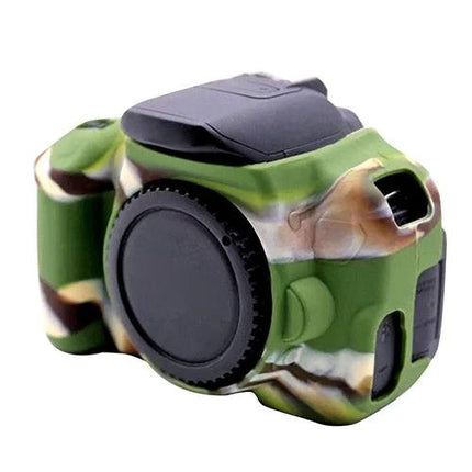 PULUZ Soft Silicone Protective Case for Canon EOS 650D and 700D Cameras camo green silicone cover protecting camera body with full button access