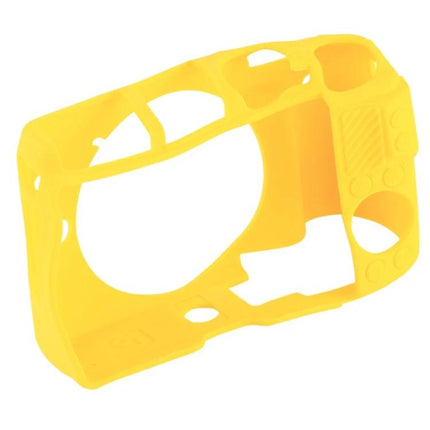 PULUZ Soft Silicone Protective Case for Canon EOS M3 in bright yellow, stretchable camera body cover protecting from scratches and minor impacts