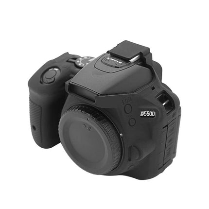 PULUZ Soft Silicone Protective Case for Nikon D5500/D5600 black silicone cover protecting camera body from scratches and impacts