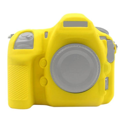 PULUZ Soft Silicone Protective Case for Nikon D850 Camera in bright yellow protecting body from scratches and minor impacts