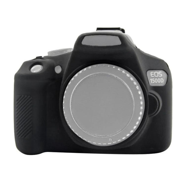 PULUZ Soft Silicone Protective Case for Canon EOS 1300D and 1500D Cameras black silicone camera body cover protecting controls and ports