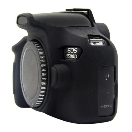 PULUZ Soft Silicone Protective Case for Canon EOS 1300D and 1500D Cameras black silicone body cover for travel and outdoor protection