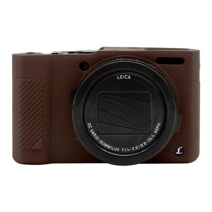 PULUZ Soft Silicone Protective Case for Panasonic Lumix LX10 brown silicone camera cover protecting lens and controls