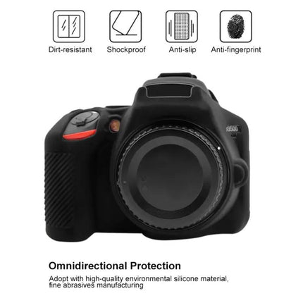 PULUZ Soft Silicone Protective Case for Nikon D3500 Camera