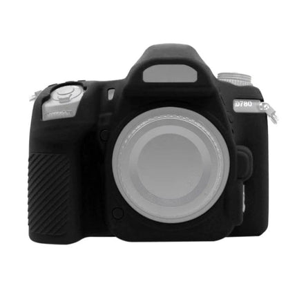 PULUZ Soft Silicone Protective Case for Nikon D780 black silicone camera cover protecting body with full control access
