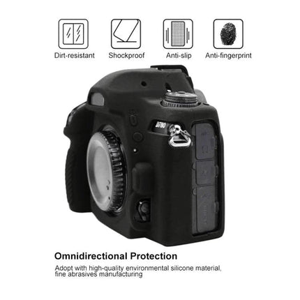 PULUZ Soft Silicone Protective Case for Nikon D780 black silicone camera cover with shockproof anti-slip anti-fingerprint features