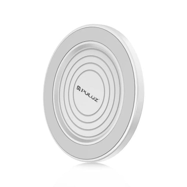 Portable MagSafe Magnetic Makeup Mirror for Selfies and Video Calls attached to phone case for quick touch-ups and video calls, compact white design