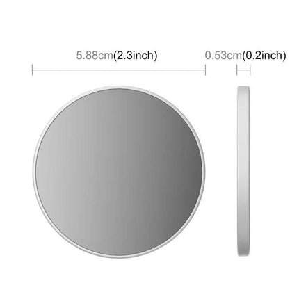 Portable MagSafe Magnetic Makeup Mirror for Selfies and Video Calls slim round 2.3-inch mirror attaches to MagSafe phones for touch-ups on the go