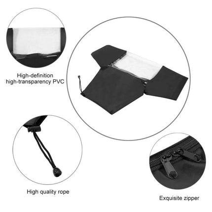 PULUZ Rainproof Cover Case for DSLR and SLR Cameras in Rain — foldable waterproof camera cover with clear PVC window, zipper and drawstring
