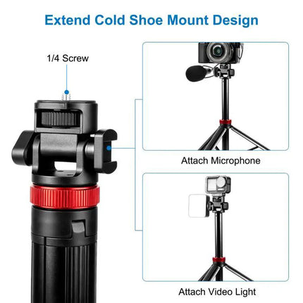 PULUZ Telescopic Tripod for Home and Travel Lighting Sessions