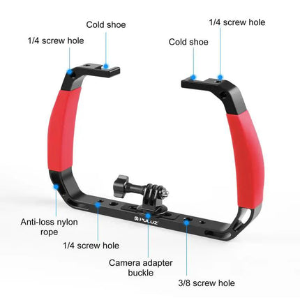 PULUZ Aluminium Alloy Underwater Diving Rig for Action Cameras