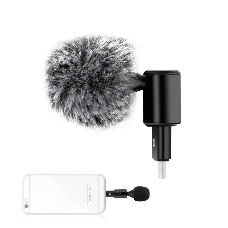 PULUZ 8PIN Jack Mobile Phone Omnidirectional Microphone 