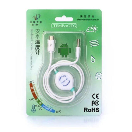 Pcsensor Milk Powder And Fish Tank Thermometer USB Probe compact USB probe with suction cup in green retail packaging