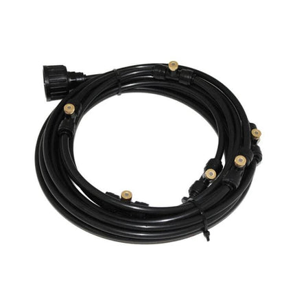 PE Hose Mist Watering Line for Outdoor Garden 18m Length - 18m PE tubing with 26 mist nozzles kit for garden patios and greenhouses