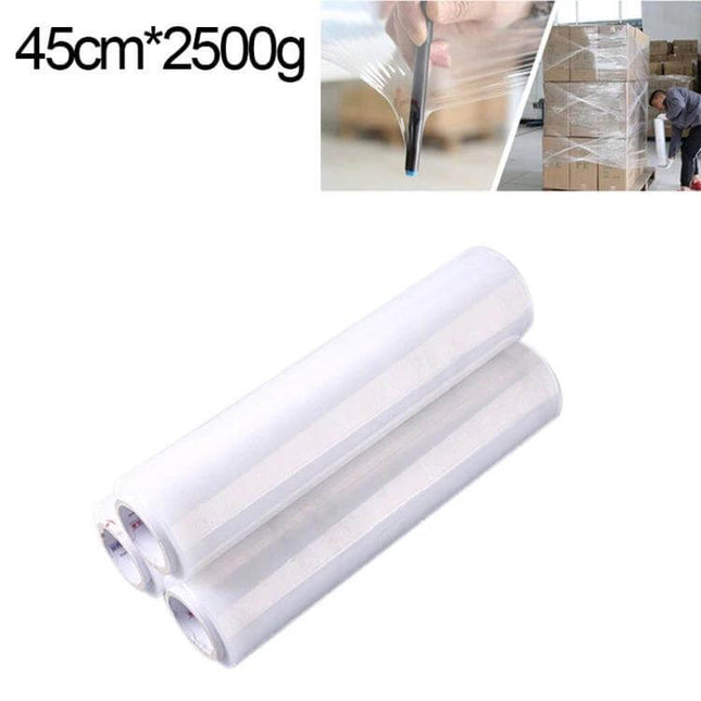 PE Transparent Stretch Wrap Film 45cm By 320m For Pallet Wrapping clear roll used for warehouse pallet wrapping and load stability