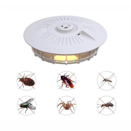 Household Flea Trap Lamp Pearl White For Indoor Pest Control - pearl white compact indoor flea and insect trap lamp