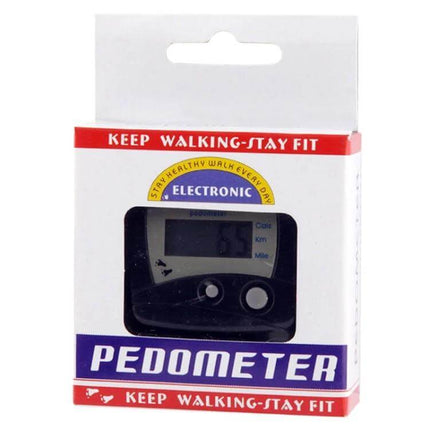 Pedometer Step Counter With Large Display For Daily Walking - compact electronic pedometer in retail box with clip and large easy-read screen