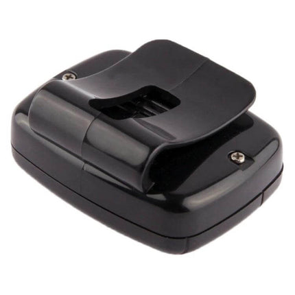 Pedometer Step Counter With Large Display For Daily Walking - black clip-on pedometer showing rear belt clip and compact casing