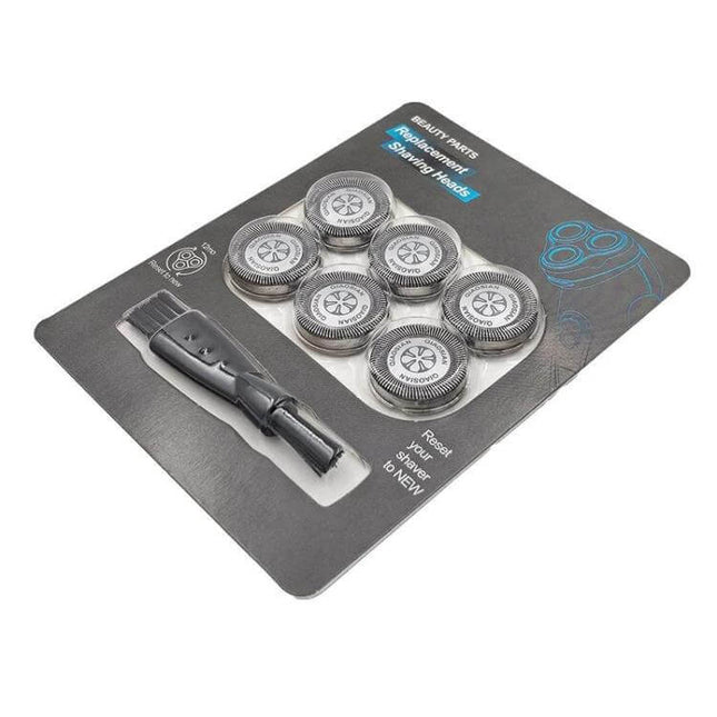 Philips Razor Blade Replacements For Shaver Heads Daily Use stainless steel replacement heads for S5000 series, 6-pack with cleaning brush