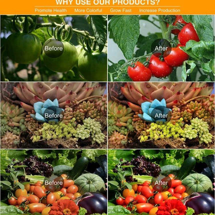 Plant Grow Light 25W 75LEDs Full Spectrum For Seedlings promoting healthier, more colorful and faster growth in tomatoes, succulents and vegetables