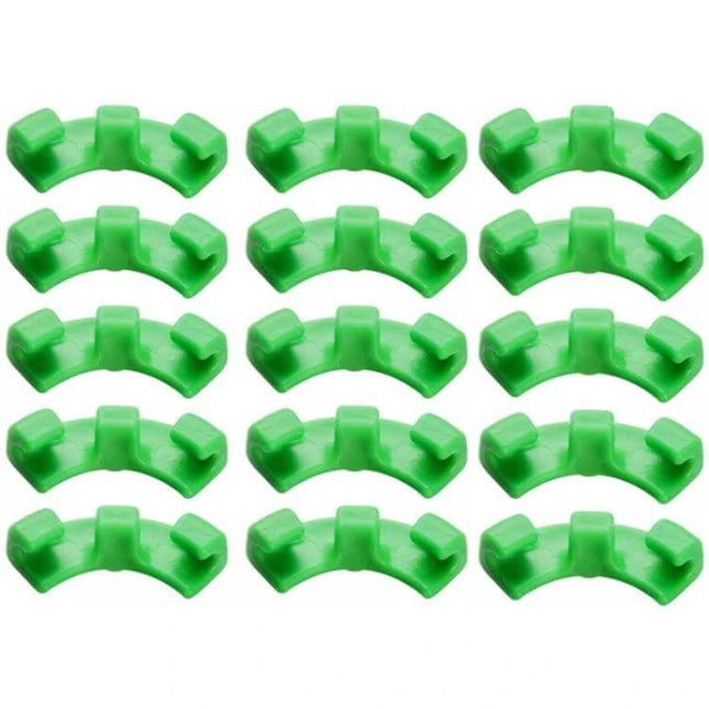 Plant Bending Training Clip For Garden Growth And Light Exposure - green high-density PP clips for training branches on vegetables, flowers and fruit trees