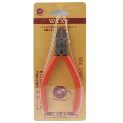 Plastic Nippers 125mm For Precise PCB Work, General Electronics - red-handled flat-blade nippers in blister pack for trimming wires and gates