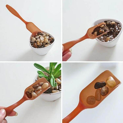 Plastic Soil Shovel Spoon For Transplanting Seedlings - lightweight plastic scoop for precise soil placement in small pots and bonsai