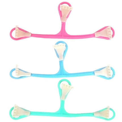 Plastic Three-Hook Baby Diaper Buckle, Assorted Colors - pink blue green plastic three-hook diaper buckle set for active infants