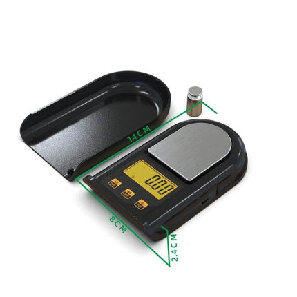 Pocket Jewelry Scale For Everyday Weighing At Home 500g Capacity compact 304 stainless steel pan digital pocket scale with cover and calibration weight