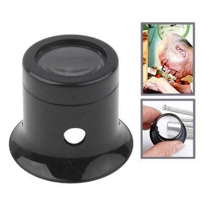 Polycarbonate Watch Eye Loop Loupe For Small Details And Repairs — compact 3x magnification loupe for watchmakers and small-part inspection