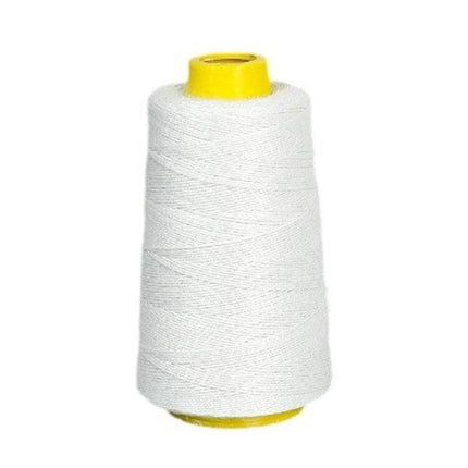 Polyester Rice Bag Sealing Thread For Sewing, 125g white spool 3-strand cross-wound for durable rice bag seams