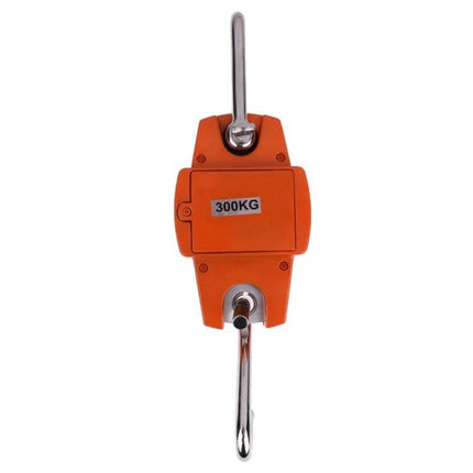 Portable LCD Hook Scale For Everyday Weighing, 300Kg Capacity - orange 300kg stainless steel hook scale with LCD for luggage parcels groceries
