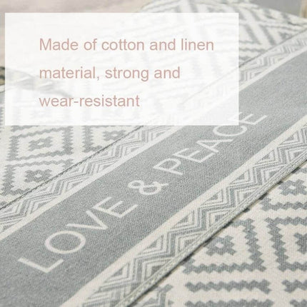 Portable Home Clothes Organizer Moving Bag Large Opening cotton linen wear-resistant waterproof inner layer for travel and home storage