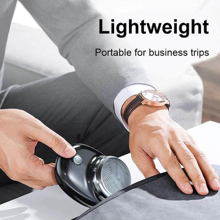 Portable Mini Waterproof Electric Shaver For Travel shown being packed for business trips, lightweight ergonomic travel shaver