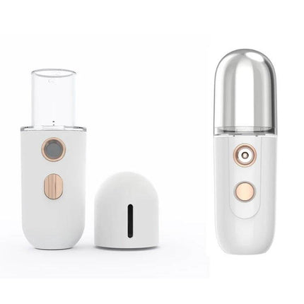 Portable Rechargeable Beauty Humidifying Sprayer For Facial Mist White - compact 12ml rechargeable facial mist device for travel and makeup refresh