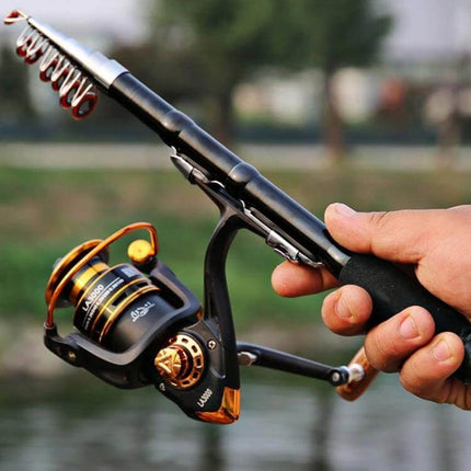 Portable Telescopic Sea Fishing Rod 2.3m Extended Length - compact fiberglass telescopic sea rod collapsed 37cm for shore, pier and small-boat use