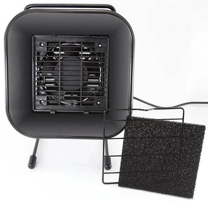 Portable Welding Smoke Absorber 220V for Cleaner Work Environment - compact black portable fume extractor with fan and removable filter pad