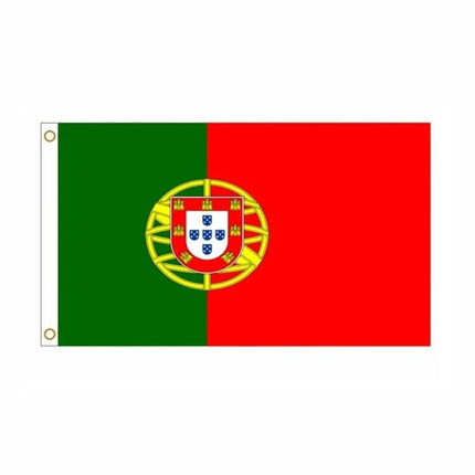 Portugal Flag 90x150cm For Indoor And Outdoor Display - double-sided polyester flag for wall or pole use, vivid national colors