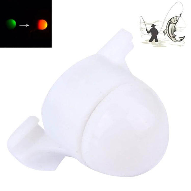 Practical Fishing Rod Bite Alarm With Light Indicator compact white LED bite alarm for night and pier fishing