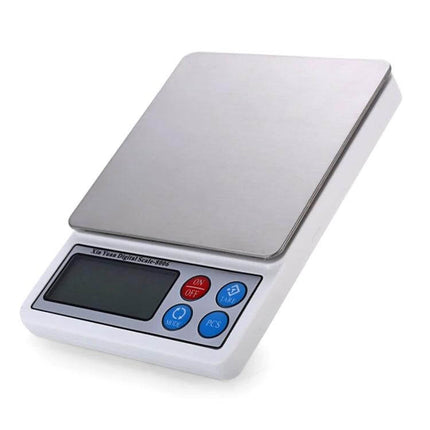 Precision Digital Kitchen Scale For Accurate Ingredient Measurements - stainless steel 3000g/0.1g digital scale with 2.2" LCD and tare/pcs buttons