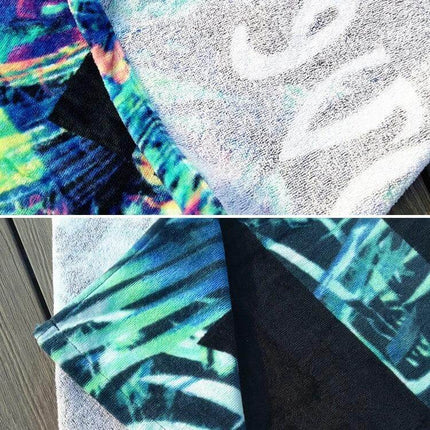 Printed Soft Bath Towel 147x71 cm For Home And Beach, two-sided high-density cut pile and fine loop, quick-dry printed beach towel