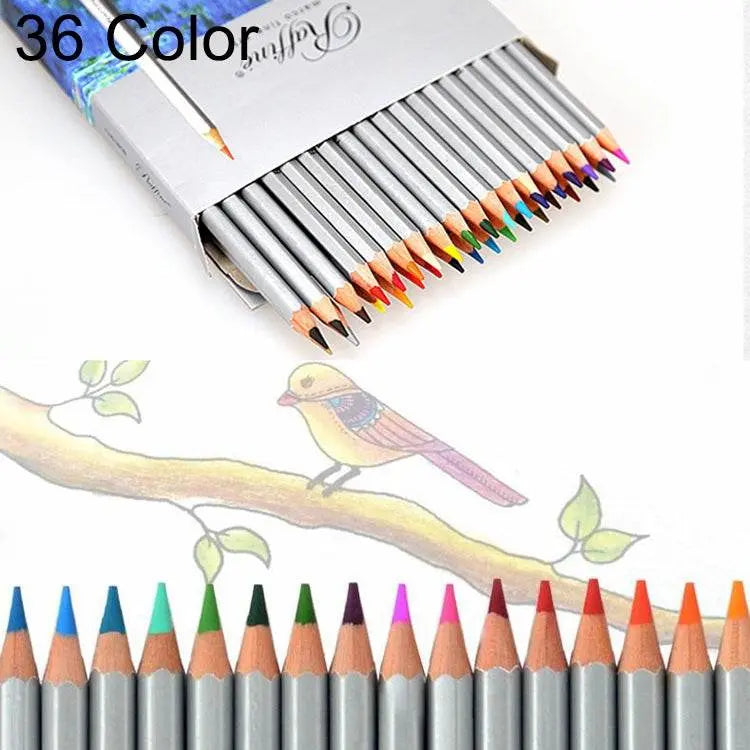 Professional Art Sketch Coloring Books 36-color Pencils Set for Creative Expression 