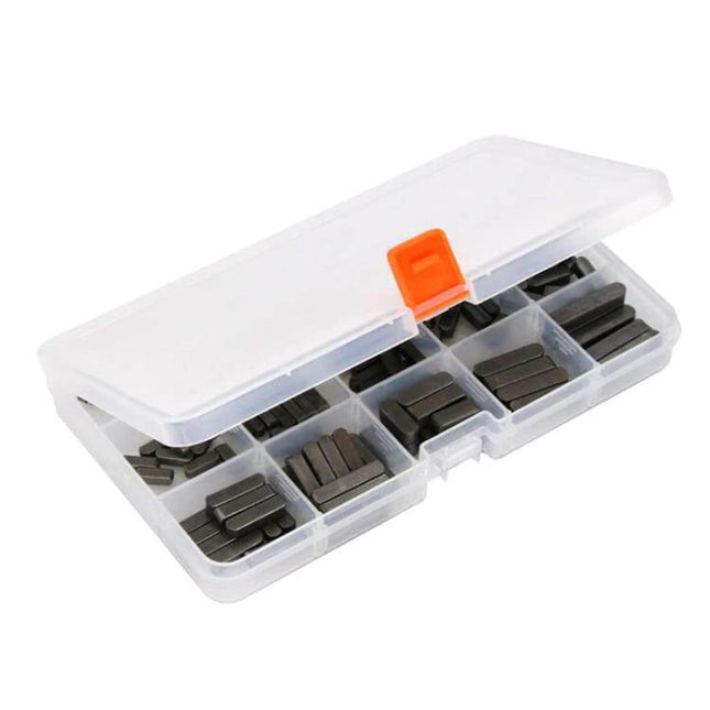 Pulley Keys Set 3 4 5 6mm 140 Pieces for Drive Shaft - 140 A3 carbon steel keys organized in plastic case