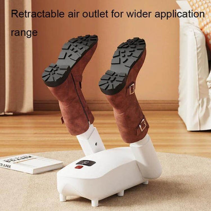 Purple UV Sterilizing Shoe Dryer With 360 Degree Hot Air drying tall boots with retractable outlets and 360° airflow for sneakers boots socks
