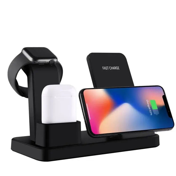 Q12 3 in 1 Quick Wireless Charger for iPhone and Android