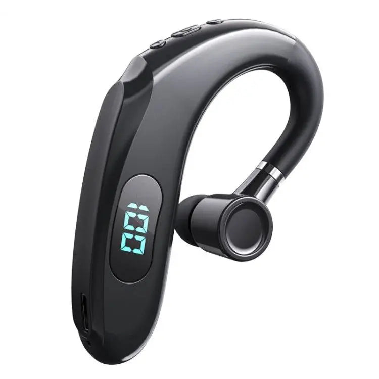 Q20 Bluetooth 5.2 Business Digital Display Earhook Earphones