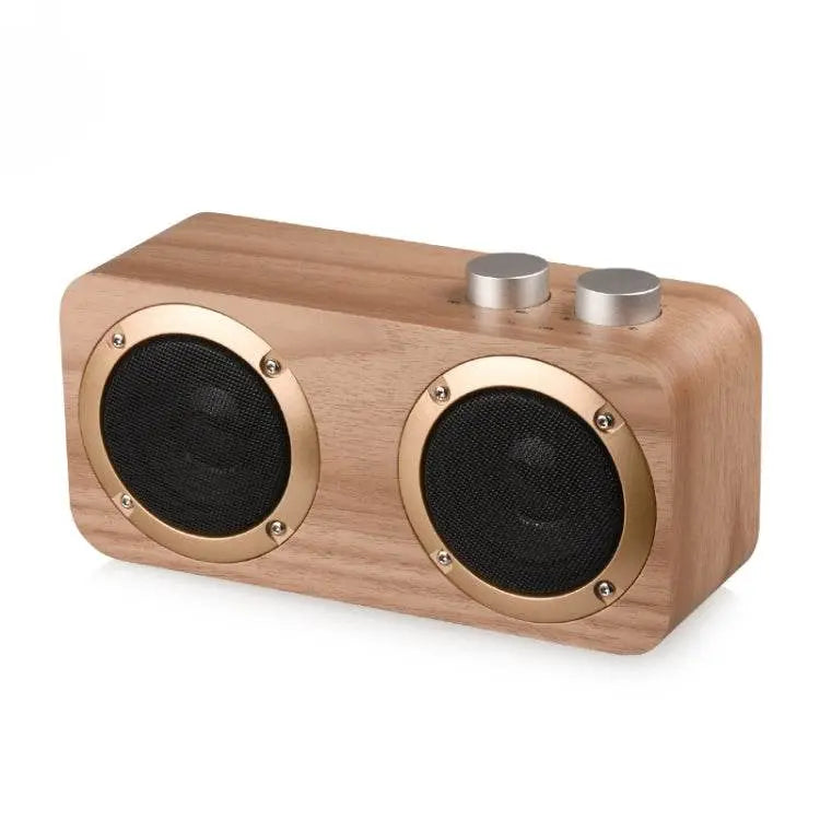 Q7 Subwoofer Wooden Bluetooth Speaker with TF Card and AUX