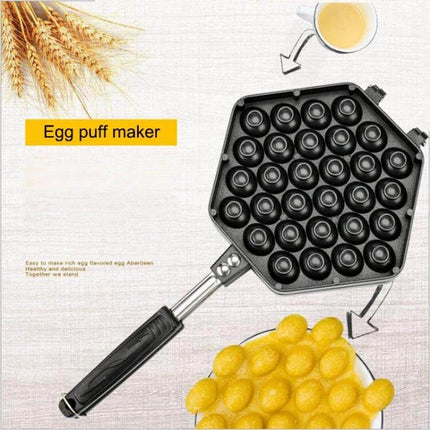 QQ Egg Baking Tray Nonstick Bakeware For Easy Oven Eggs - black aluminum egg puff maker tray for mini frittatas and batter molds