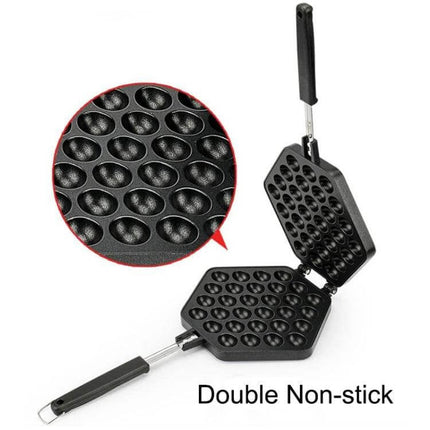 QQ Egg Baking Tray Nonstick Bakeware For Easy Oven Eggs - black aluminum nonstick egg cup mold for oven and gas stove, even heat, non-induction, 24-cup