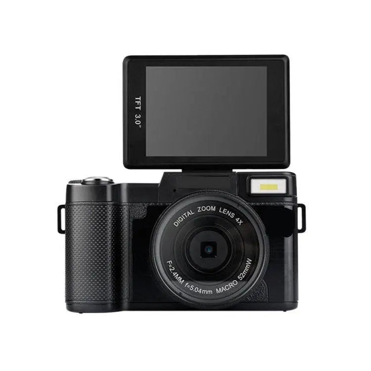 R2 2.7K Vlog Camera 4X Zoom With 3.0 Inch Flip Screen 